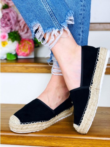 Dámské černé espadrilky