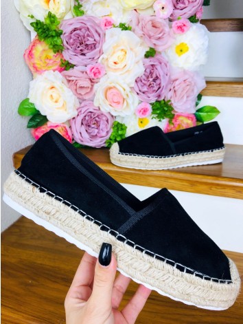 Dámské černé espadrilky