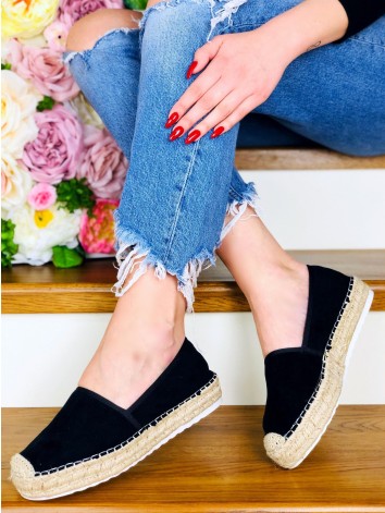 Dámské černé espadrilky