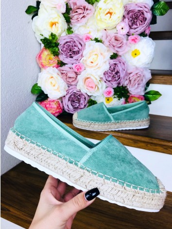 Dámské zelené espadrilky