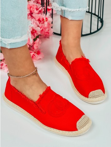 Dámské červené espadrilky Chalen