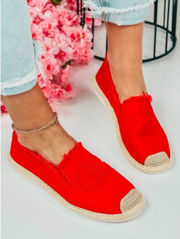 Dámské červené espadrilky Chalen