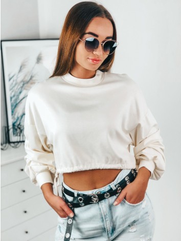 Dámský bílý crop top Koke