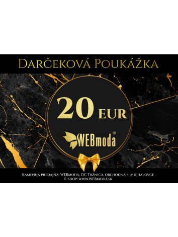 Dárková poukázka 20 EUR