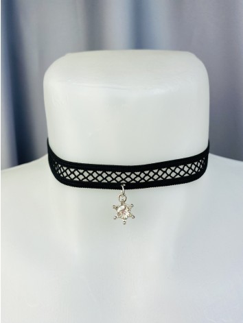 Dámský černý choker s přívěskem 2