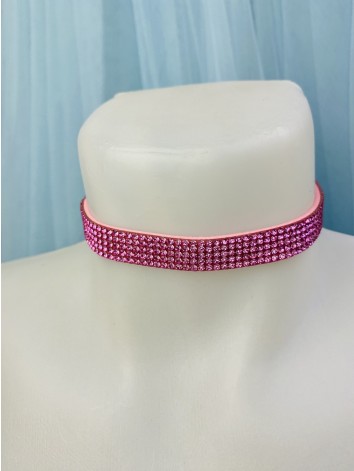 Dámský růžový choker