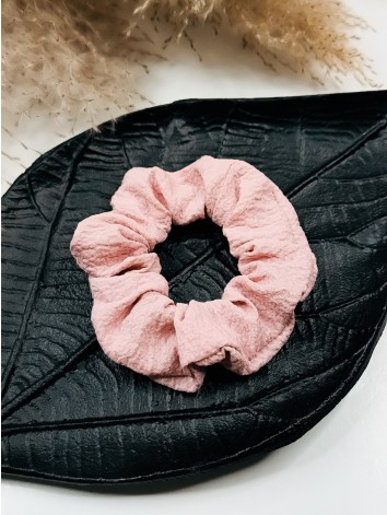 Scrunchie gumička do vlasů - růžová